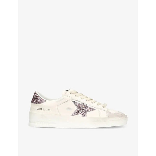 Golden Goose Stardan 10310 star-glitter leather low-top trainers