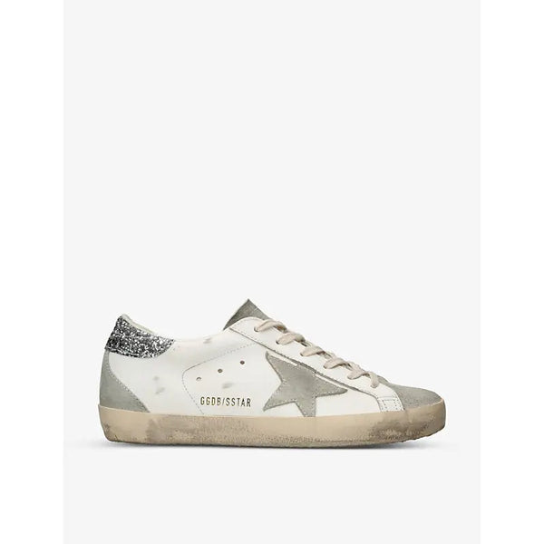 Golden Goose Super Star 10273 star-embellished suede-star leather trainers | Golden Goose