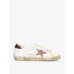 Womens Golden Goose Women's Super-Star 11705 leather low-top trainers