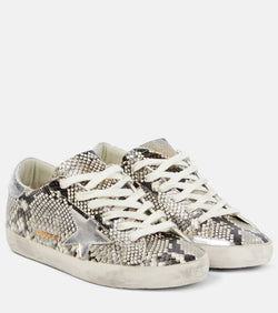 Golden Goose Super-Star snake-effect leather sneakers