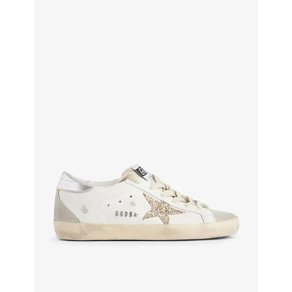 Golden Goose Superstar 10417 star-applique low-top leather trainers | Golden Goose