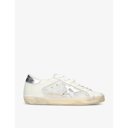 Womens Golden Goose Women's Superstar 11664 leather and suede low-top trainers