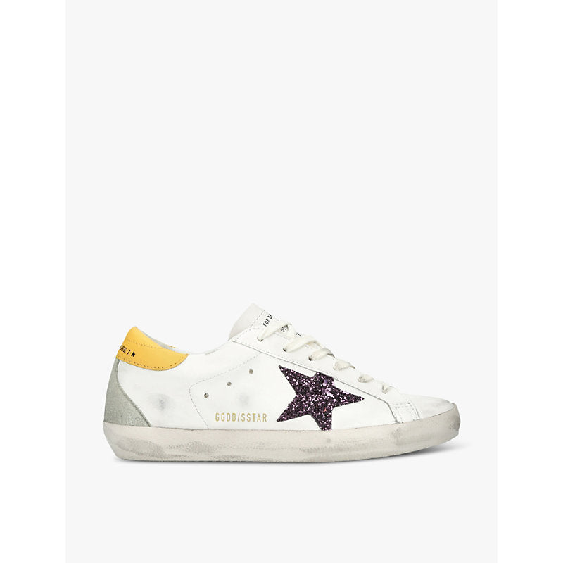 Womens Golden Goose Superstar 82655 leather low-top trainers