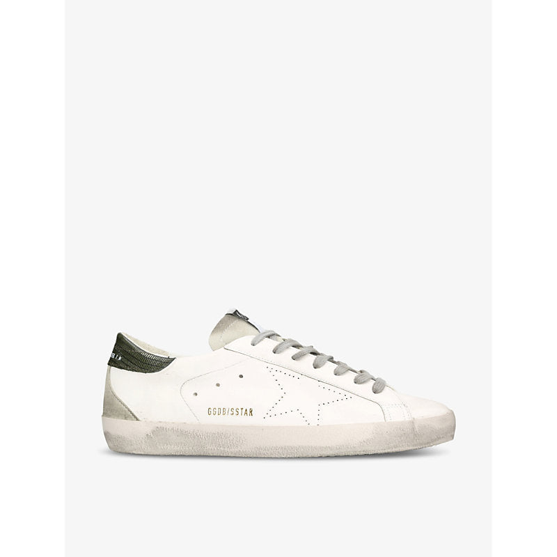 Golden Goose Superstar Bio logo-print low-top faux-leather trainers