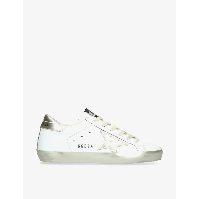 Golden Goose Superstar E37 logo-print leather low-top trainers