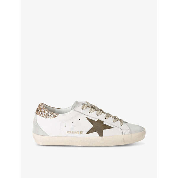 Womens Golden Goose Women's Superstar Exclusive3 leather low-top trainers