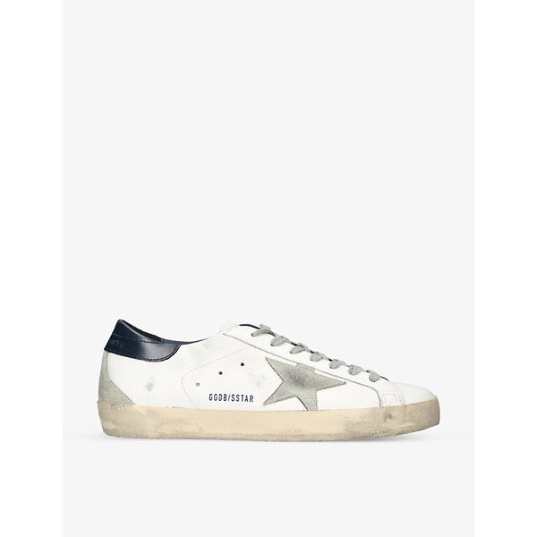 Golden Goose Superstar star-appliqué leather low-top trainers