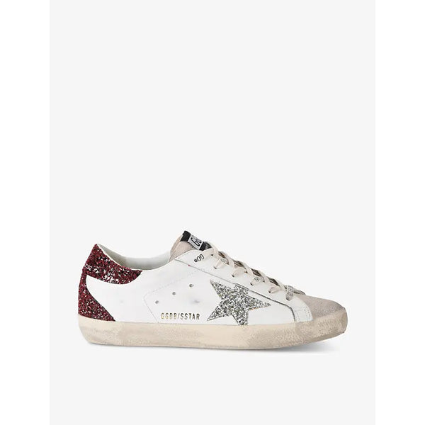 Golden Goose Women's Superstar 82710 star-embroidered leather low-top trainers