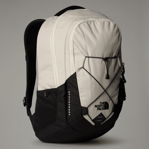 The North Face Groundwork Backpack Rainy Day Ivory Dark Heather-tnf Black-npf