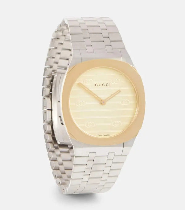 Gucci 25H 30mm stainless steel watch | LYBSTORE