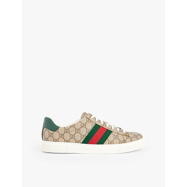 Mens Gucci Ace GG canvas low-top trainers