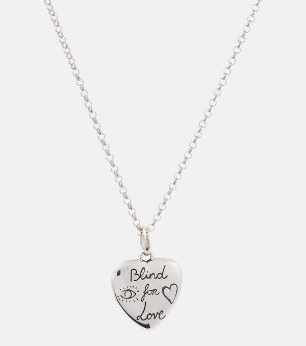 Gucci Blind for Love sterling silver necklace | LYBSTORE