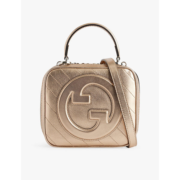 Gucci Blondie metallic leather cross-body bag | LYBSTORE