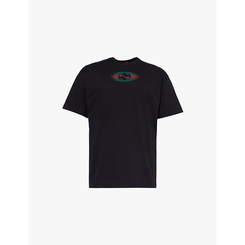 Gucci Brand-print crew-neck regular-fit cotton-jersey T-shirt