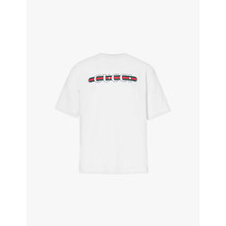 Mens Gucci Brand-print regular-fit cotton-jersey T-shirt