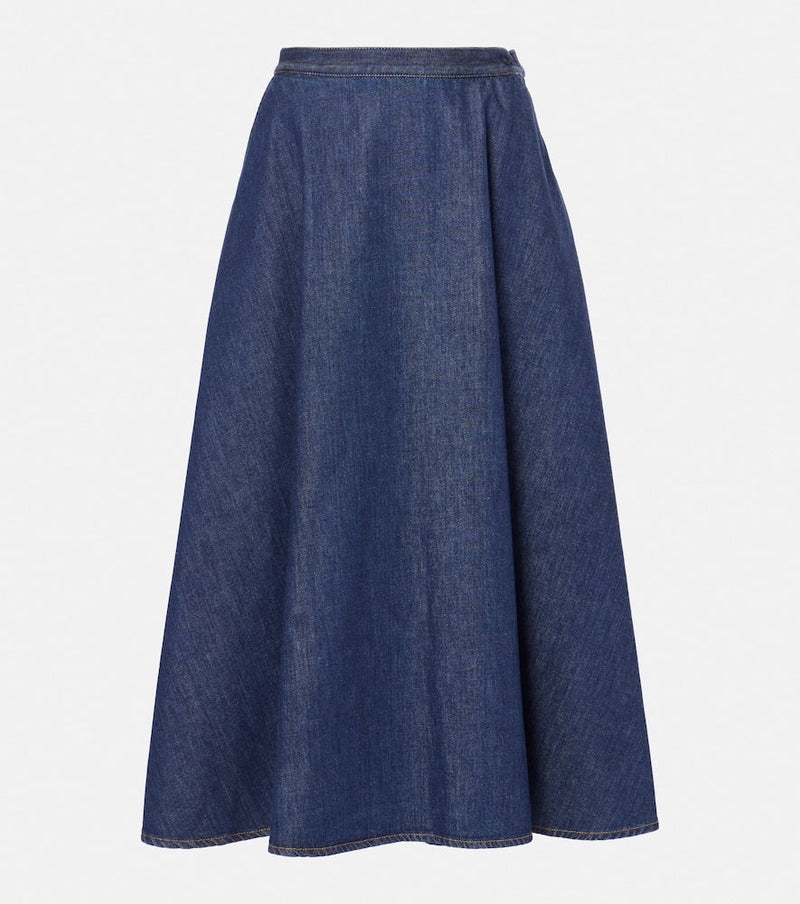 Gucci Denim midi skirt