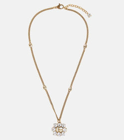 Gucci Double G crystal necklace | LYBSTORE