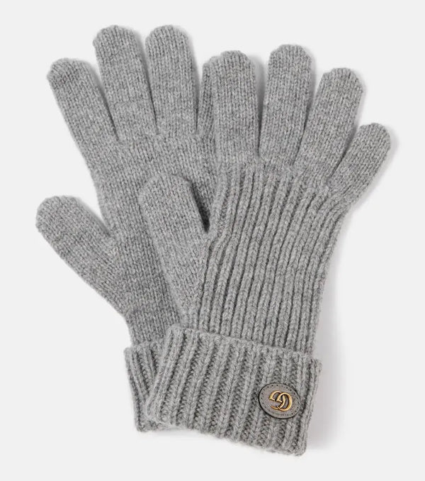 Gucci Double G wool and cashmere gloves