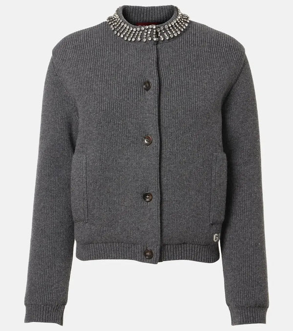 Gucci Embellished wool cardigan | LYBSTORE