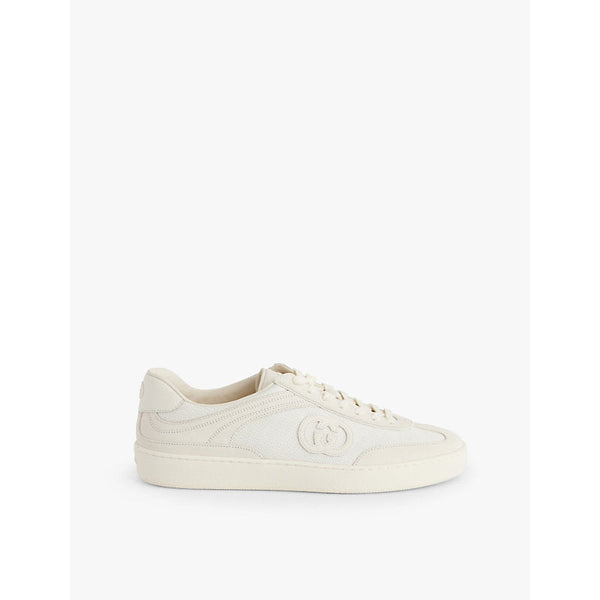 Mens Gucci G74 suede low-top trainers