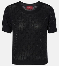 Gucci GG Crystal wool top