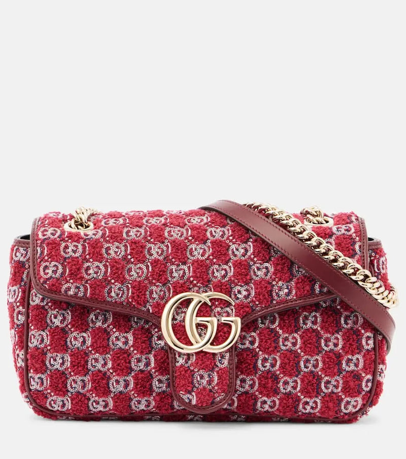 Gucci GG Marmont Medium bouclé shoulder bag