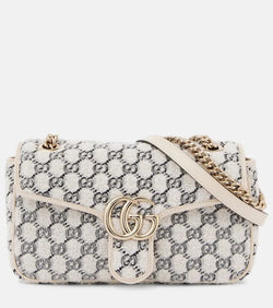 Gucci GG Marmont Small tweed shoulder bag