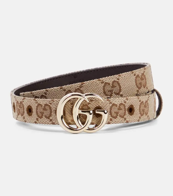 Gucci GG Marmont canvas belt | LYBSTORE