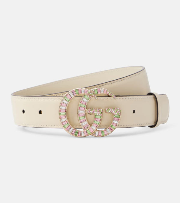 Gucci GG Marmont embellished leather belt