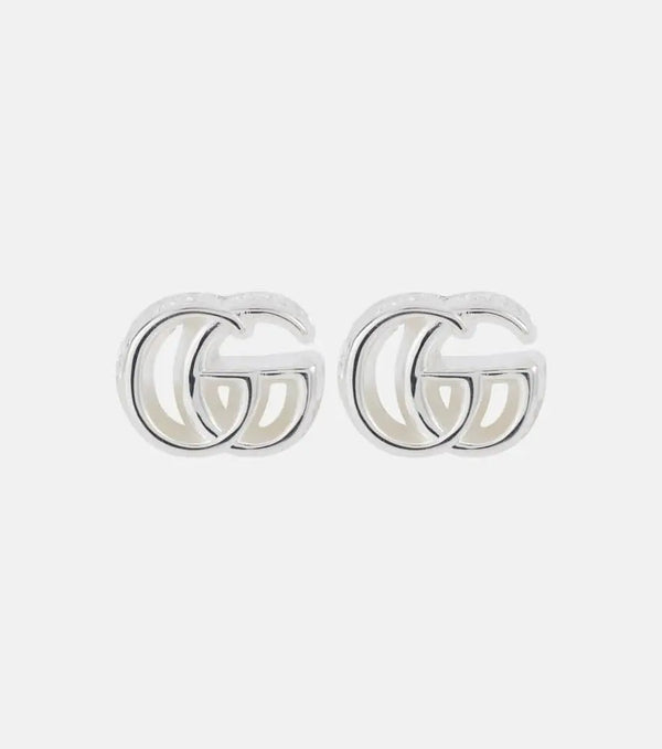 Gucci GG Marmont sterling silver earrings | LYBSTORE