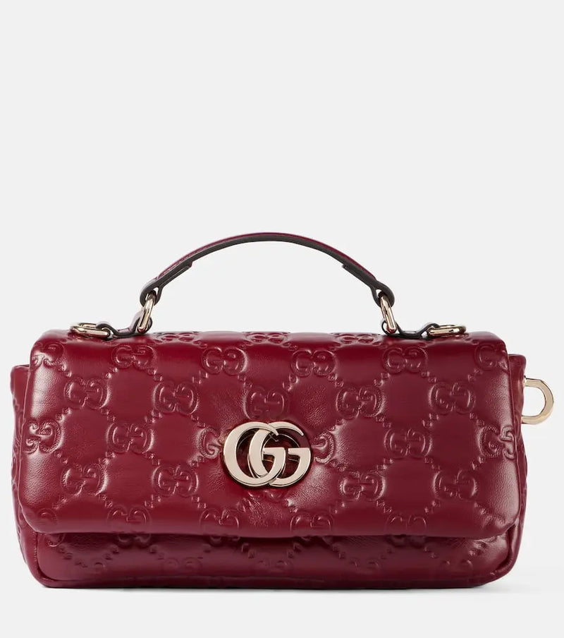 Gucci GG Milano Mini debossed leather shoulder bag