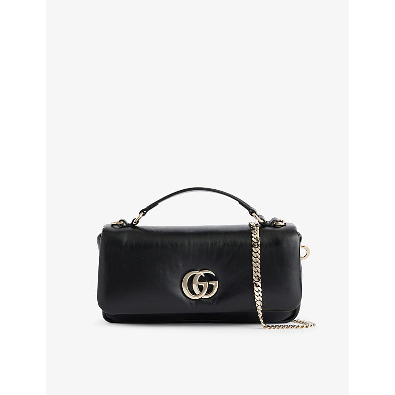 Womens Gucci GG Milano small top-handle leather bag