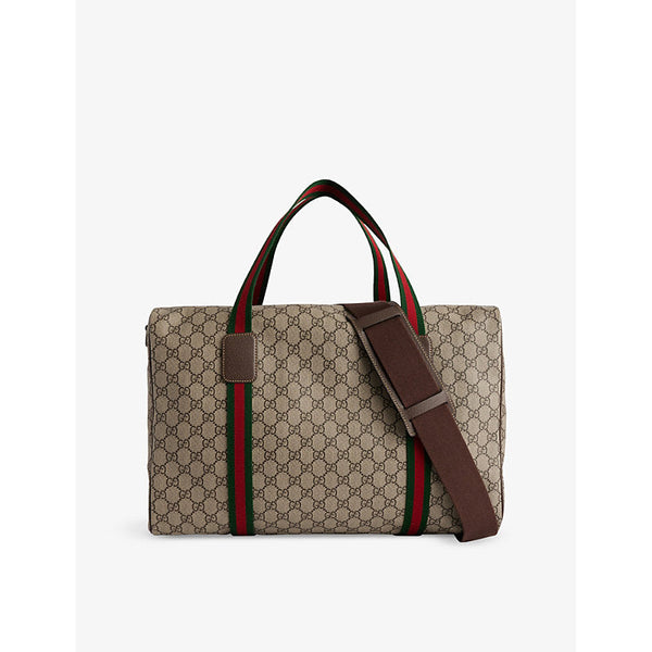 Gucci GG Monogram Medium Coated-Canvas Duffle Bag