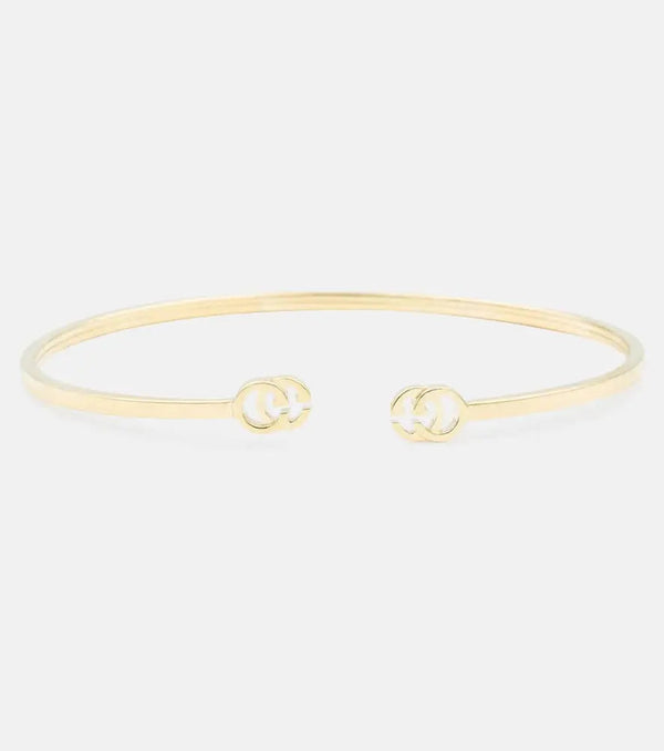 Gucci GG Running 18kt gold cuff bracelet | LYBSTORE