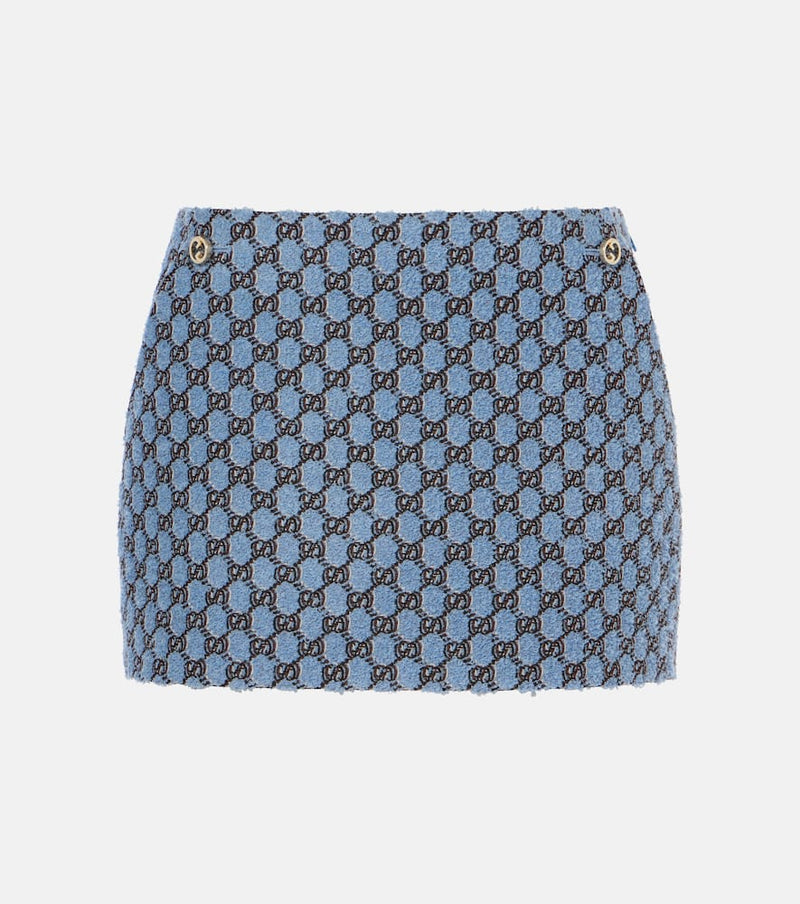 Gucci GG Shadow bouclé miniskirt