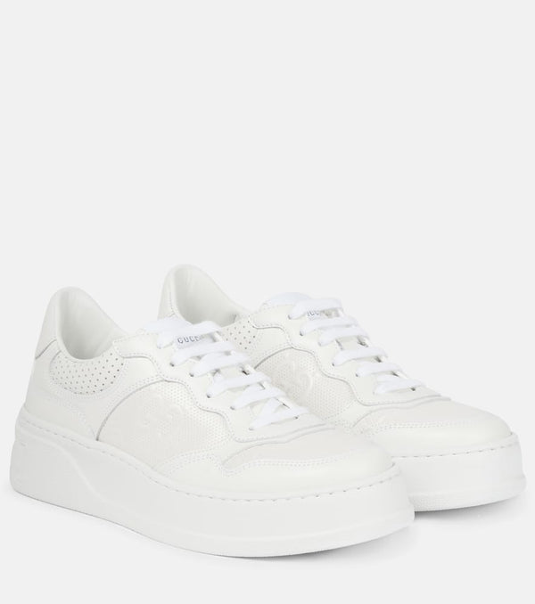 Gucci GG embossed leather sneakers