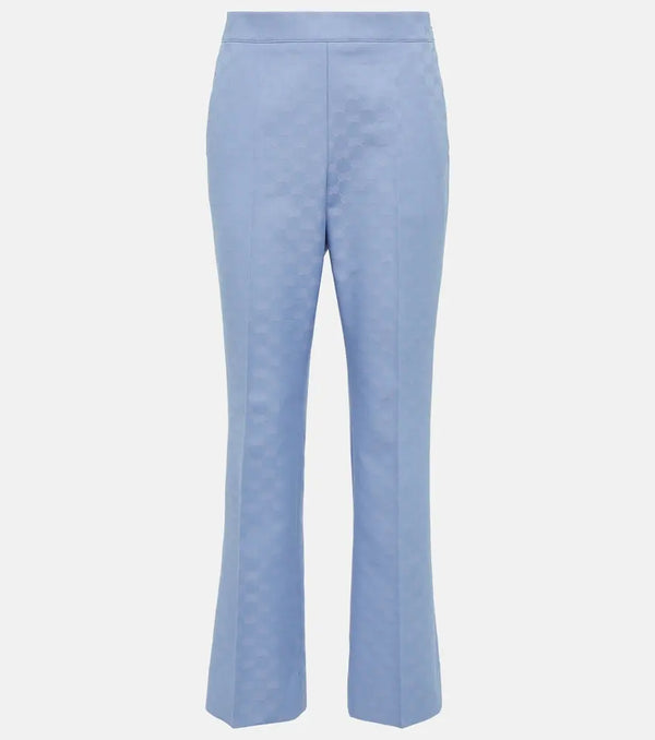 Gucci GG gabardine cropped pants | LYBSTORE