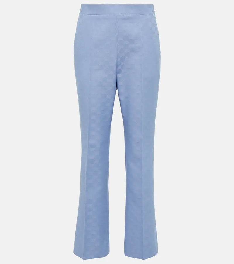 Gucci GG gabardine cropped pants | LYBSTORE