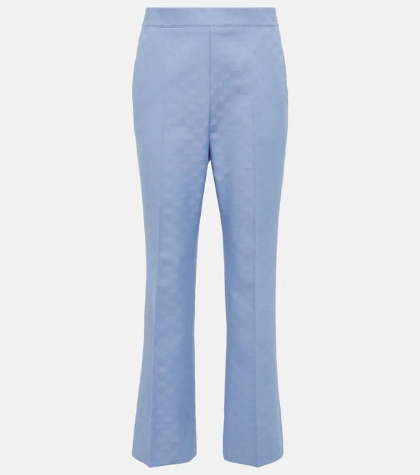 Gucci GG gabardine cropped pants | LYBSTORE