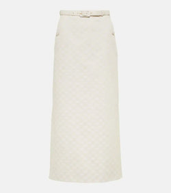 Gucci GG gabardine midi skirt