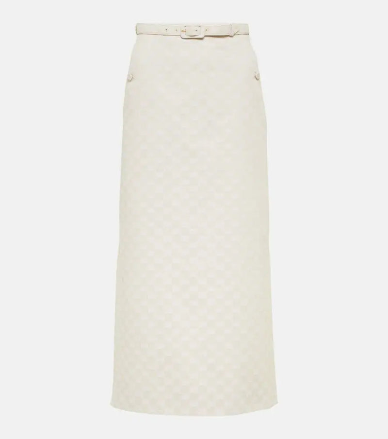 Gucci GG gabardine midi skirt