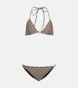 Gucci GG halterneck bikini | LYBSTORE