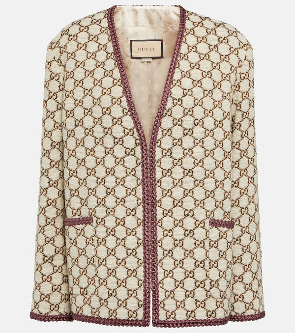 Gucci GG jacquard tweed jacket