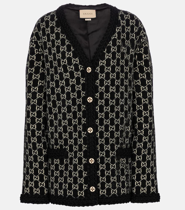 Gucci GG jacquard wool cardigan