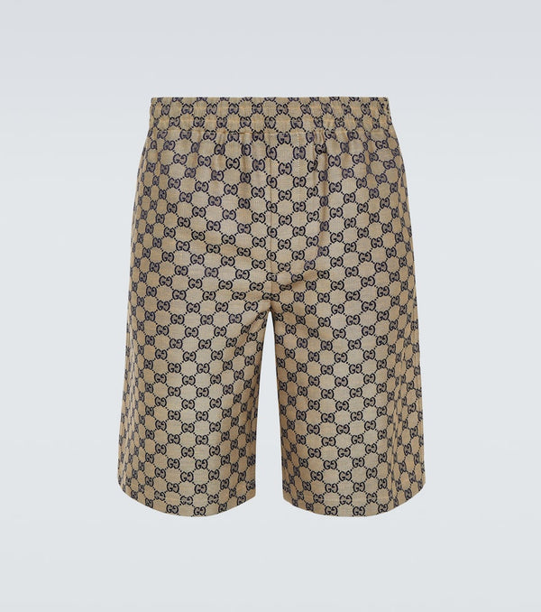 Gucci GG linen-blend shorts