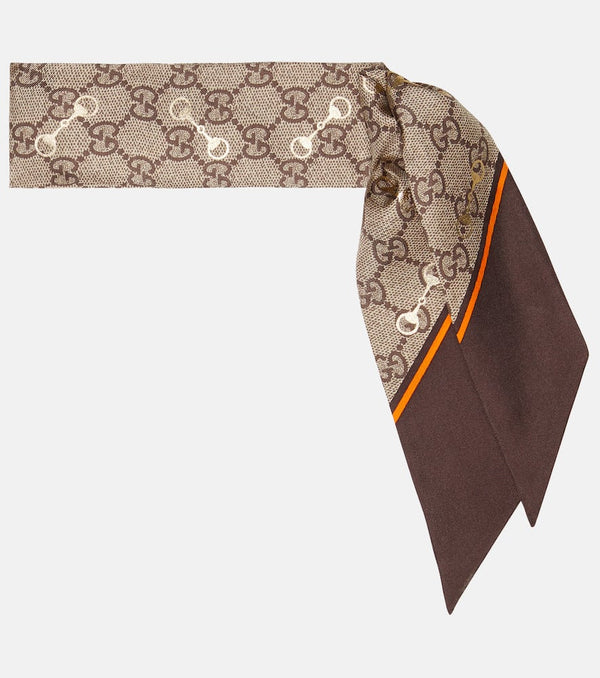 Gucci GG silk scarf | LYBSTORE