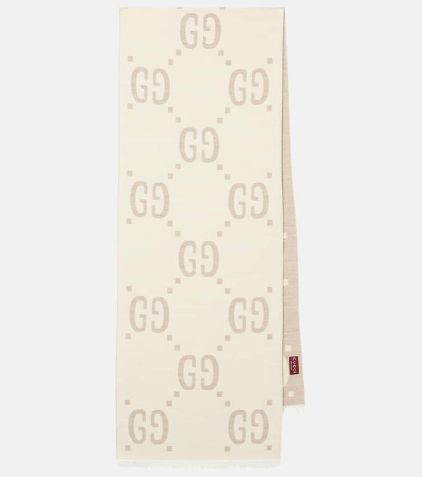 Gucci GG wool and silk scarf | LYBSTORE