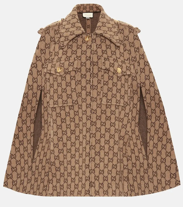 Gucci GG wool cape