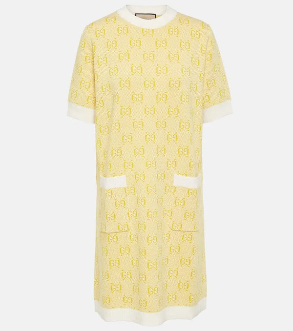 Gucci GG wool jacquard minidress | LYBSTORE