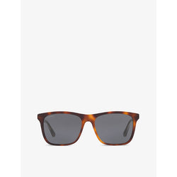 Gucci GG0381SN rectangular-frame acetate sunglasses